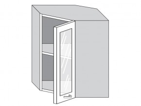1.60.3у Шкаф настенный (h=720) угловой на 600мм со стекл. дверцей в Стерлитамаке - sterlitamak.magazinmebel.ru | фото