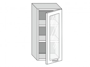 19.40.3 Шкаф настенный (h=913) на 400мм с 1-ой стекл. дверцей в Стерлитамаке - sterlitamak.magazinmebel.ru | фото