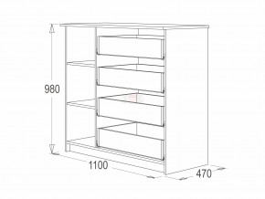 Комод 9 фант ясень анкор в Стерлитамаке - sterlitamak.magazinmebel.ru | фото - изображение 2