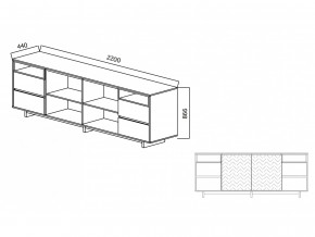 Комодино Moderno-2200 Ф1 в Стерлитамаке - sterlitamak.magazinmebel.ru | фото - изображение 3