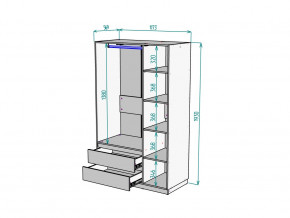 Шкаф Malta light H298 Белый в Стерлитамаке - sterlitamak.magazinmebel.ru | фото - изображение 2