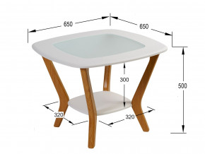 Стол журнальный Мельбурн Белый в Стерлитамаке - sterlitamak.magazinmebel.ru | фото - изображение 2