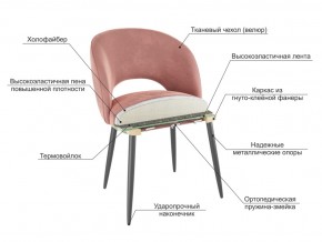 Стул Моли кофе велюр-белый в Стерлитамаке - sterlitamak.magazinmebel.ru | фото - изображение 3