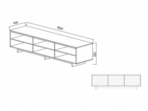 Тумба для ТВА Moderno-1800 Ф1 в Стерлитамаке - sterlitamak.magazinmebel.ru | фото - изображение 2