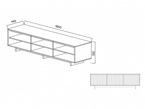 Тумба для ТВА Moderno-1800 Ф5 в Стерлитамаке - sterlitamak.magazinmebel.ru | фото - изображение 5