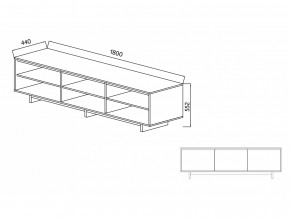 Тумба для ТВА Moderno-1800 Ф6 в Стерлитамаке - sterlitamak.magazinmebel.ru | фото - изображение 4